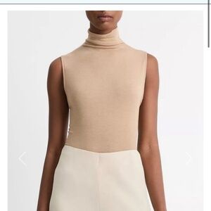 Vince Heather Cashew Sleeveless Top- Large